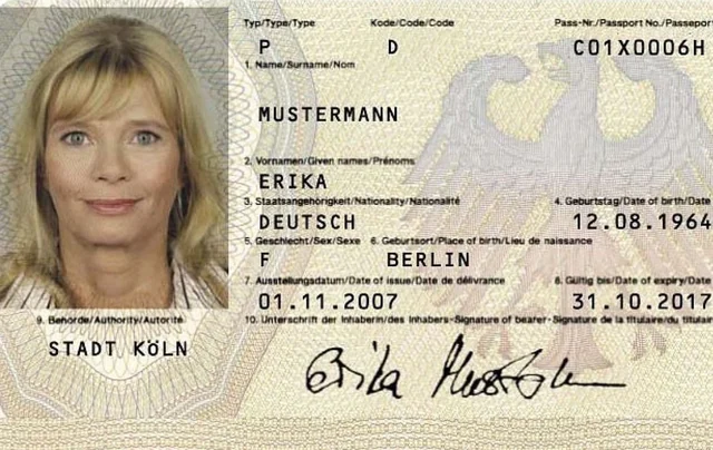 Muster-Personalausweis